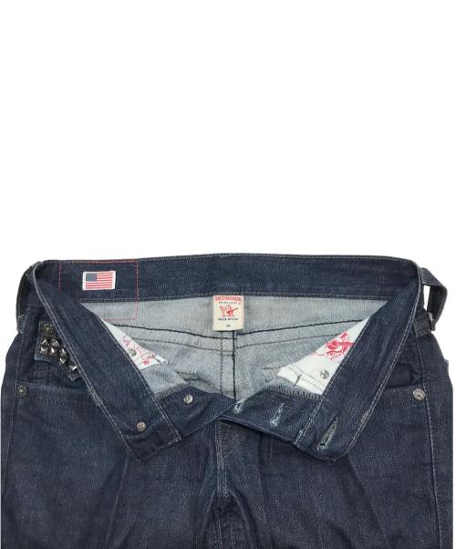 TRUE RELIGION（トゥルー レリジョン）TRUE RELIGION (トゥルー レリジョン) JACK スタッズデニムパンツ インディゴ サイズ:W29の古着・服飾アイテム