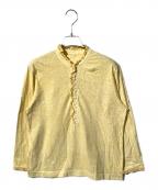 45Rフォーティファイブ・アール）の古着「天竺の四角ヘンリーネックTシャツ」｜イエロー