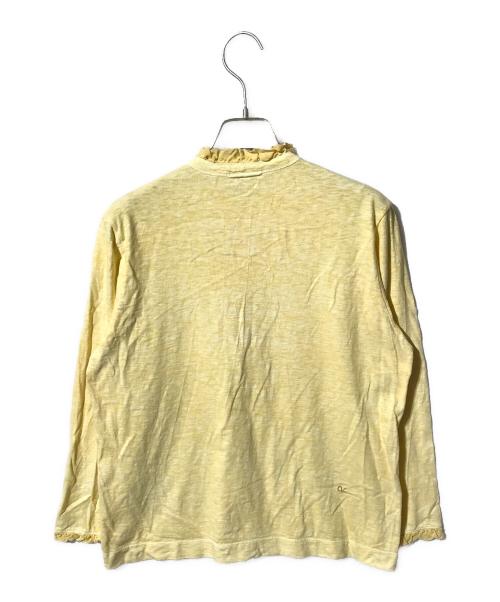 45R（フォーティファイブ・アール）45R (フォーティファイブ・アール) 天竺の四角ヘンリーネックTシャツ イエロー サイズ:SIZE 3の古着・服飾アイテム