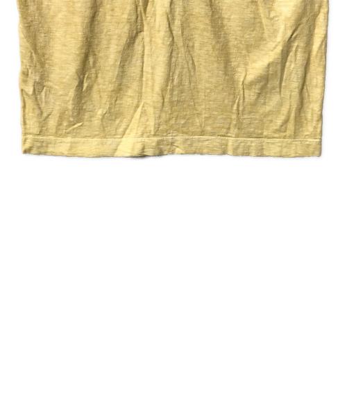 45R（フォーティファイブ・アール）45R (フォーティファイブ・アール) 天竺の四角ヘンリーネックTシャツ イエロー サイズ:SIZE 3の古着・服飾アイテム