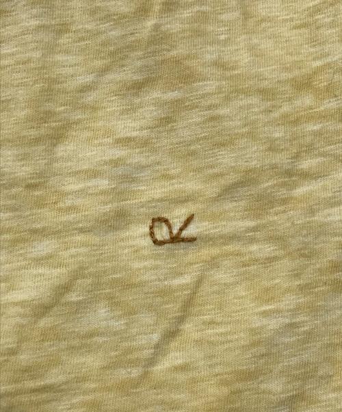45R（フォーティファイブ・アール）45R (フォーティファイブ・アール) 天竺の四角ヘンリーネックTシャツ イエロー サイズ:SIZE 3の古着・服飾アイテム