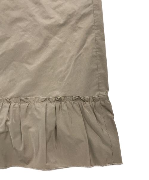 MOGA（モガ）MOGA (モガ) メモリータフタフリルワンピース ブラウン サイズ:2の古着・服飾アイテム