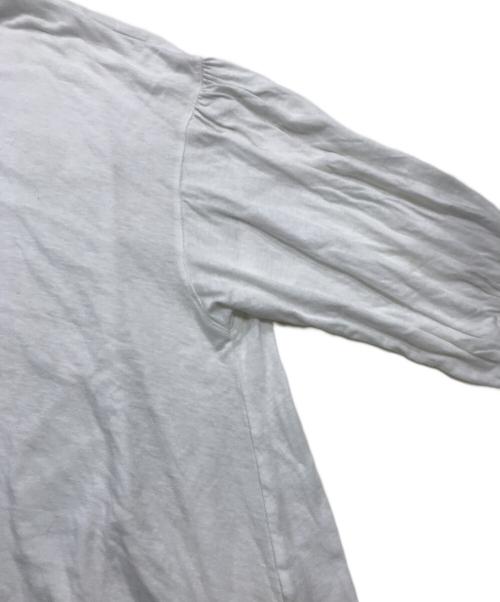 nest Robe（ネストローブ）nest Robe (ネストローブ) [UpcycleLino] 切替えフリルカットソーブラウス ホワイト サイズ:freeの古着・服飾アイテム