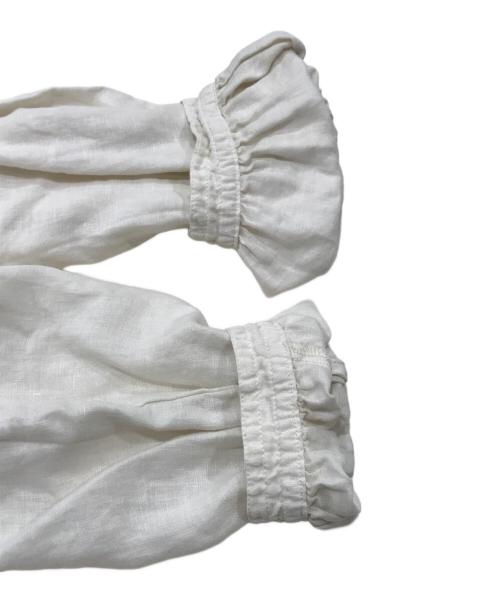 nest Robe（ネストローブ）nest Robe (ネストローブ) リネン天然染めギャザーブラウス ベージュ サイズ:Freeの古着・服飾アイテム