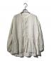 nest Robe（ネストローブ）の古着「リネン天然染めギャザーブラウス」｜ベージュ