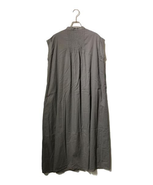 THREE DOTS（スリードッツ）THREE DOTS (スリードッツ) Cotton loan tuck dress ブラウン サイズ:xsの古着・服飾アイテム