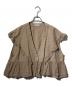 nest Robe（ネストローブ）の古着「25リネンフリルベスト」｜ブラウン