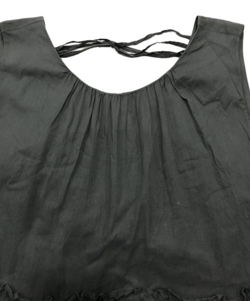 THREE DOTS（スリードッツ）THREE DOTS (スリードッツ) Feather lawn dress グリーン サイズ:sの古着・服飾アイテム