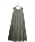 THREE DOTS（スリードッツ）の古着「Feather lawn dress」｜グリーン