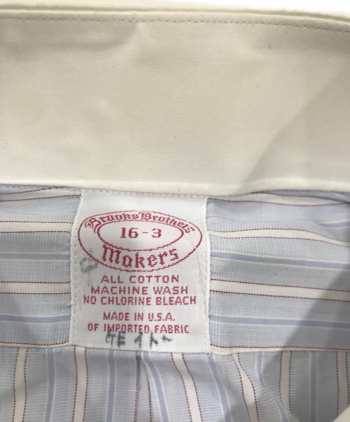 BROOKS BROTHERS（ブルックスブラザーズ）BROOKS BROTHERS (ブルックスブラザーズ) ストライプシャツ ホワイト×ブルー サイズ:16の古着・服飾アイテム