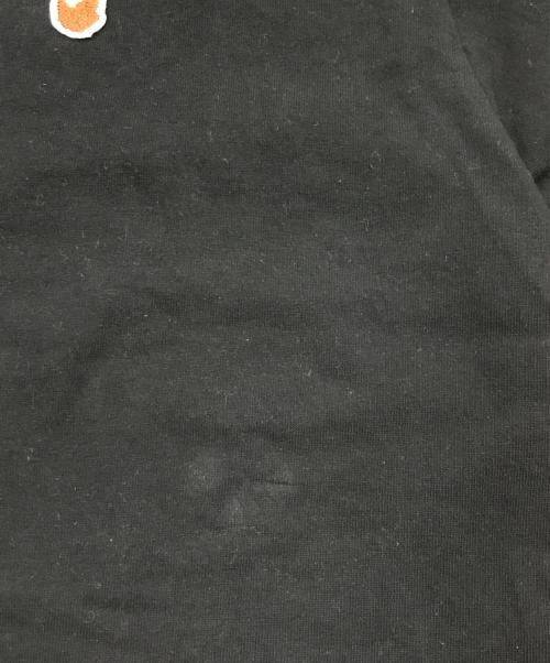 BAPE BY A BATHING APE（ベイプバイアベイシングエイプ）BAPE BY A BATHING APE (ベイプバイアベイシングエイプ) ロゴコットンTシャツ ブラック サイズ:XLの古着・服飾アイテム