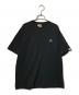 BAPE BY A BATHING APE（ベイプバイアベイシングエイプ）の古着「ロゴコットンTシャツ」｜ブラック