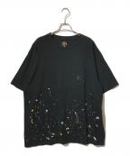Needles×STUDIOUSニードルズ×ステュディオス）の古着「別注 Papillon Emb. Pocket S/S Tee」｜ブラック