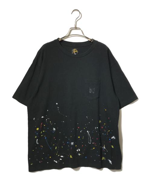 Needles（ニードルズ）Needles (ニードルズ) STUDIOUS (ステュディオス) 別注 Papillon Emb. Pocket S/S Tee ブラック サイズ:XLの古着・服飾アイテム