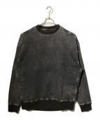 DIESELディーゼル）の古着「D-KRIB-NE デニムスウェット/ビッグシルエットスウェット」｜ブラウン