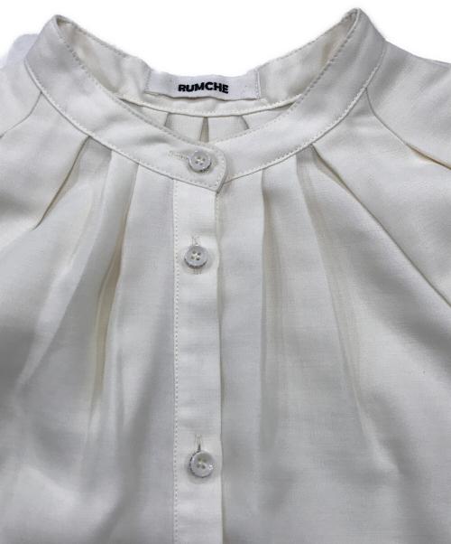 Rumche（ラムシェ）Rumche (ラムシェ) バルーンスリーブブラウス ベージュ サイズ:FREEの古着・服飾アイテム