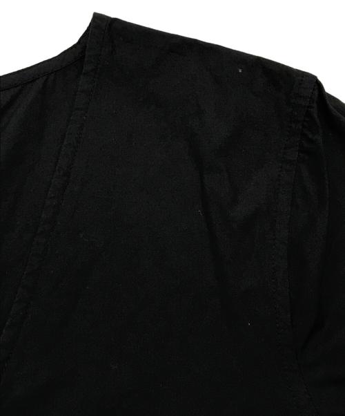 GANNI（ガニー）Ganni (ガニー) コットンポプリンVネックドレス/ロングワンピース ブラック サイズ:34の古着・服飾アイテム