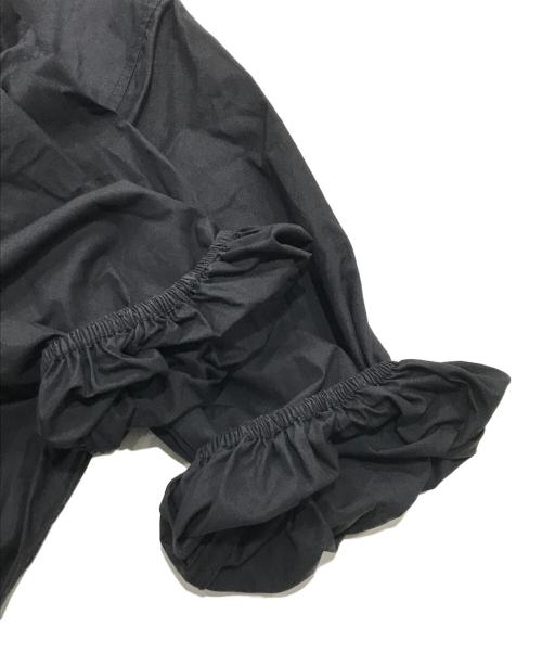 GANNI（ガニー）Ganni (ガニー) コットンポプリンVネックドレス/ロングワンピース ブラック サイズ:34の古着・服飾アイテム