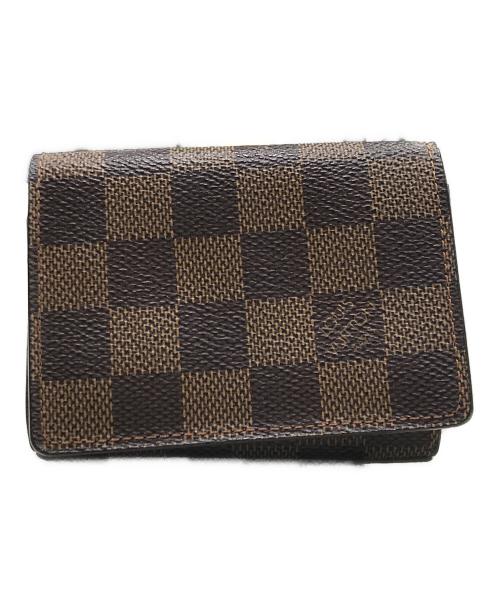 LOUIS VUITTON（ルイ ヴィトン）LOUIS VUITTON (ルイ ヴィトン) 名刺入れ ブラウンの古着・服飾アイテム