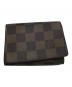 中古・古着 LOUIS VUITTON (ルイ ヴィトン) 名刺入れ ブラウン：14000円