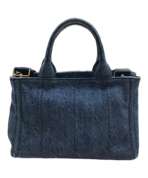 PRADA（プラダ）PRADA (プラダ) カナパ２WAYトートバック インディゴの古着・服飾アイテム