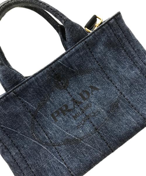 PRADA（プラダ）PRADA (プラダ) カナパ２WAYトートバック インディゴの古着・服飾アイテム
