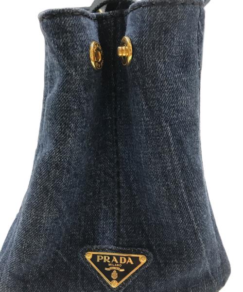 PRADA（プラダ）PRADA (プラダ) カナパ２WAYトートバック インディゴの古着・服飾アイテム
