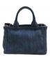 PRADA (プラダ) カナパ２WAYトートバック インディゴ：55000円