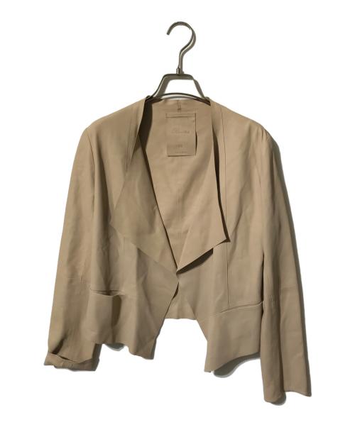 Rawtus（ロゥタス）Rawtus (ロゥタス) ゴートレザージャケット ベージュ サイズ:38の古着・服飾アイテム