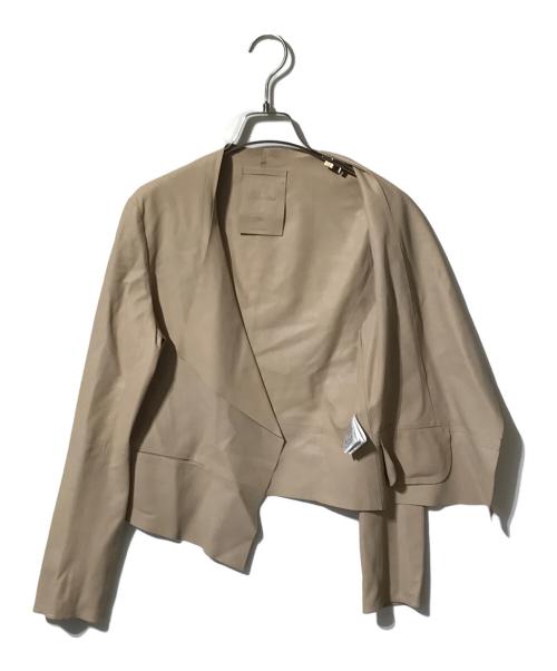 Rawtus（ロゥタス）Rawtus (ロゥタス) ゴートレザージャケット ベージュ サイズ:38の古着・服飾アイテム