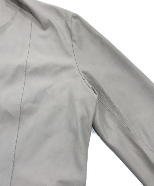 Rawtus（ロゥタス）Rawtus (ロゥタス) ゴートレザージャケット ベージュ サイズ:38の古着・服飾アイテム