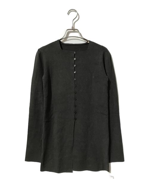 Louren（ローレン）Louren (ローレン) フロントボタンニットカーディガン オリーブ サイズ:freeの古着・服飾アイテム