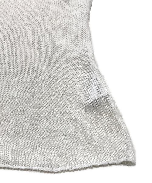 BRILL（ブリル）BRILL (ブリル) リネンリラックスプルオーバーニット ホワイト サイズ:Fの古着・服飾アイテム