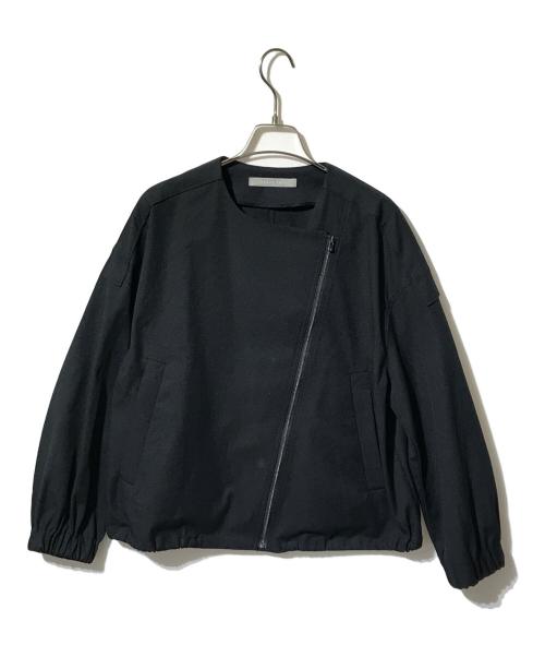 theory luxe（セオリーリュクス）theory luxe (セオリーリュクス) リネンブレンドジップアップブルゾン ブラック サイズ:38の古着・服飾アイテム