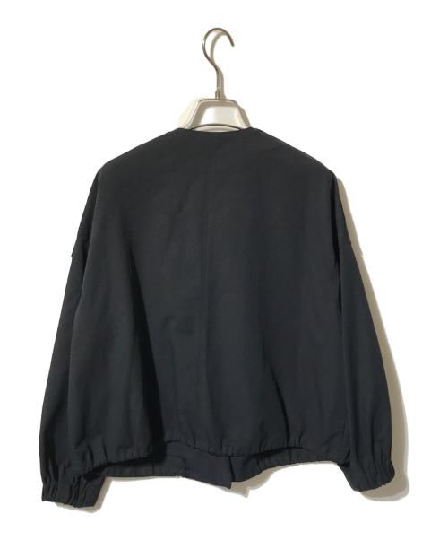 theory luxe（セオリーリュクス）theory luxe (セオリーリュクス) リネンブレンドジップアップブルゾン ブラック サイズ:38の古着・服飾アイテム