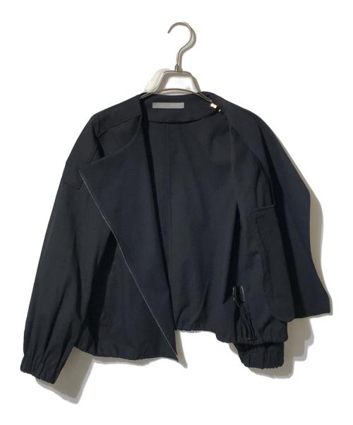 theory luxe（セオリーリュクス）theory luxe (セオリーリュクス) リネンブレンドジップアップブルゾン ブラック サイズ:38の古着・服飾アイテム