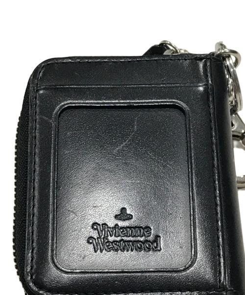 Vivienne Westwood（ヴィヴィアンウエストウッド）Vivienne Westwood (ヴィヴィアンウエストウッド) キーリング付きコインケース ブラックの古着・服飾アイテム