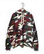 SUPREMEシュプリーム）の古着「Small box drawcord hooded」｜レッド×ブラック