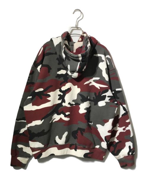 SUPREME（シュプリーム）SUPREME (シュプリーム) Small box drawcord hooded レッド×ブラック サイズ:Lの古着・服飾アイテム