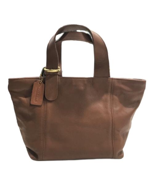 COACH（コーチ）COACH (コーチ) レザーハンドバッグ ブラウンの古着・服飾アイテム