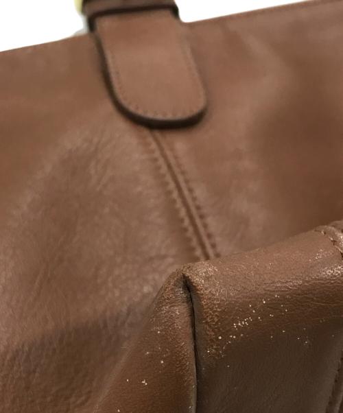 COACH（コーチ）COACH (コーチ) レザーハンドバッグ ブラウンの古着・服飾アイテム