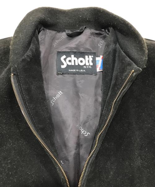 Schott（ショット）Schott (ショット) スウェードブルゾン/ボンバージャケット ブラウン サイズ:40の古着・服飾アイテム