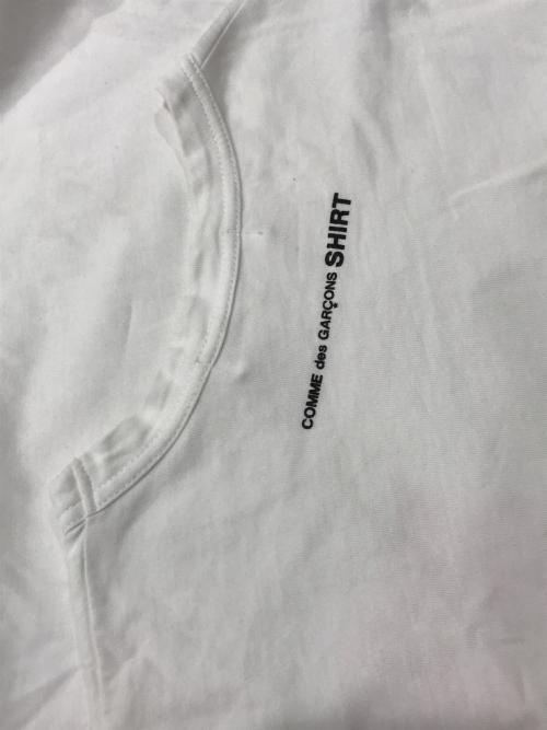 COMME des GARCONS SHIRT（コムデギャルソンシャツ）COMME des GARCONS SHIRT (コムデギャルソンシャツ) ギンガムチェックポケットTシャツ ホワイト×ピンク サイズ:Sの古着・服飾アイテム