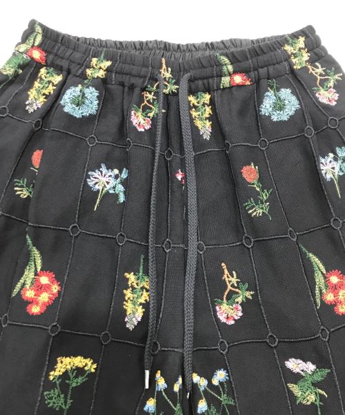 SLOBE IENA（スローブ イエナ）SLOBE IENA (スローブ イエナ) embroideryメッシュパンツ ブラック サイズ:freeの古着・服飾アイテム