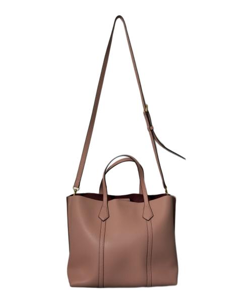 TORY BURCH（トリーバーチ）TORY BURCH (トリーバーチ) トリプルコンパートメントトートバッグ ピンクの古着・服飾アイテム