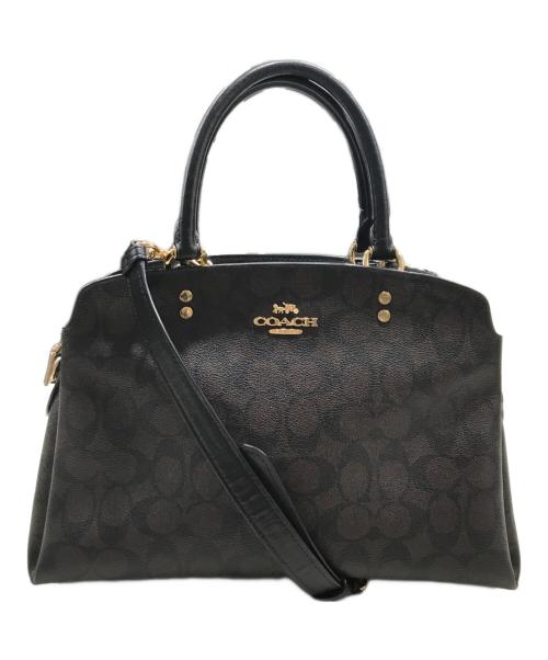 COACH（コーチ）COACH (コーチ) リリー キャリーオール シグネチャー キャンバス/ショルダーバッグ ブラウンの古着・服飾アイテム