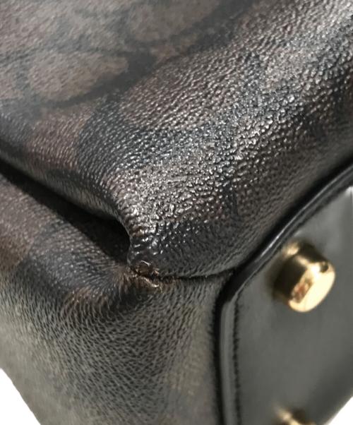 COACH（コーチ）COACH (コーチ) リリー キャリーオール シグネチャー キャンバス/ショルダーバッグ ブラウンの古着・服飾アイテム