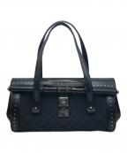 GUCCIグッチ）の古着「バンブー ミニボストンバッグ」｜ブラック