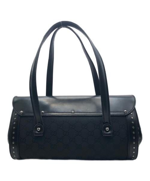 GUCCI（グッチ）GUCCI (グッチ) バンブー ミニボストンバッグ ブラックの古着・服飾アイテム