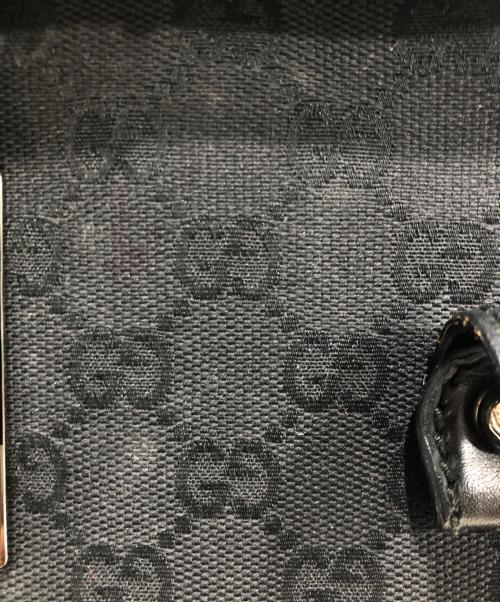 GUCCI（グッチ）GUCCI (グッチ) バンブー ミニボストンバッグ ブラックの古着・服飾アイテム